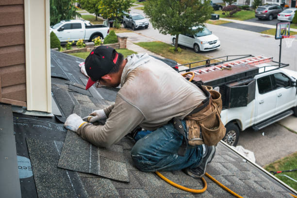 Professional Roof Inspection technician working in Yorkshire, OH